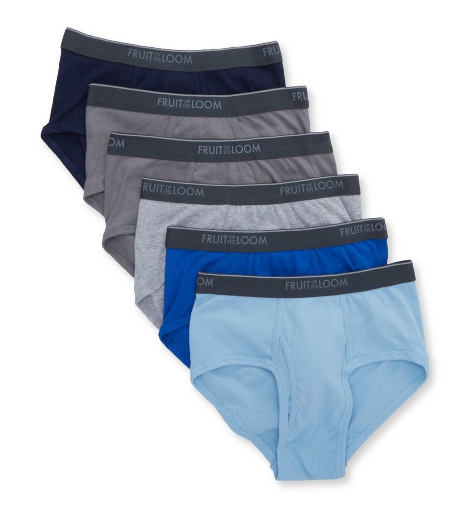 Stripes & Solids Briefs - 6 Pack by Fruit Of The Loom