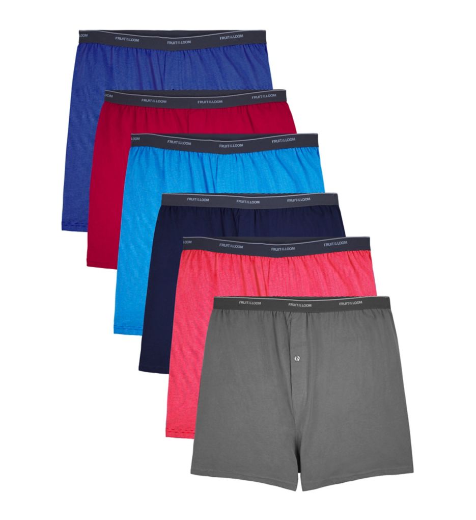 Fruit of the Loom Men's Woven Boxers, 6 Pack