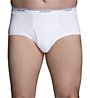 Fruit Of The Loom Extended Size Full Cut White Briefs - 6 Pack