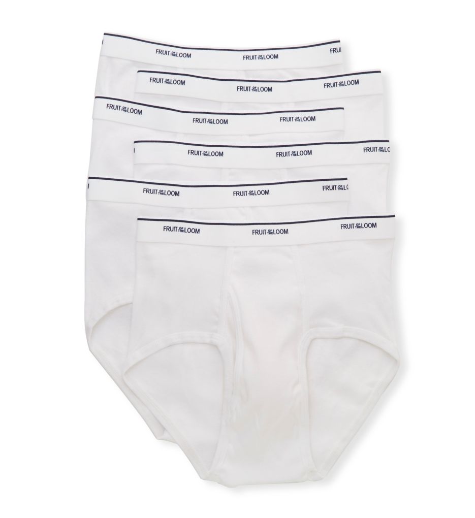 Men's Classic Briefs, Extended Sizes White 3 Pack