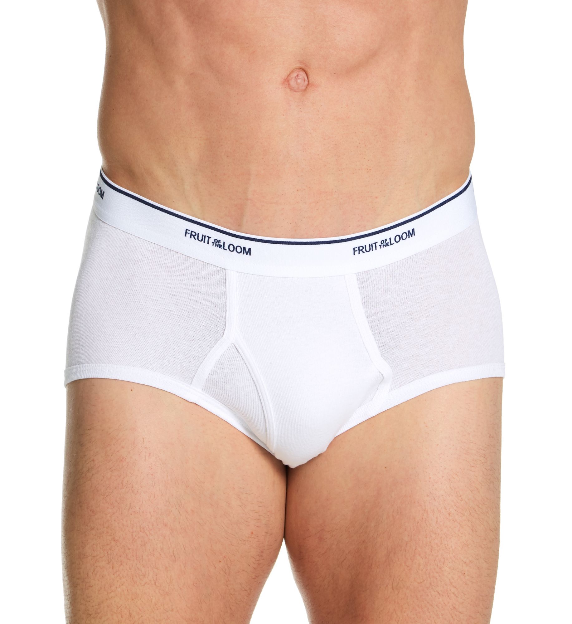 Fruit Of The Loom Men's Classic Briefs - 6 Pack WHT M  - Image 1