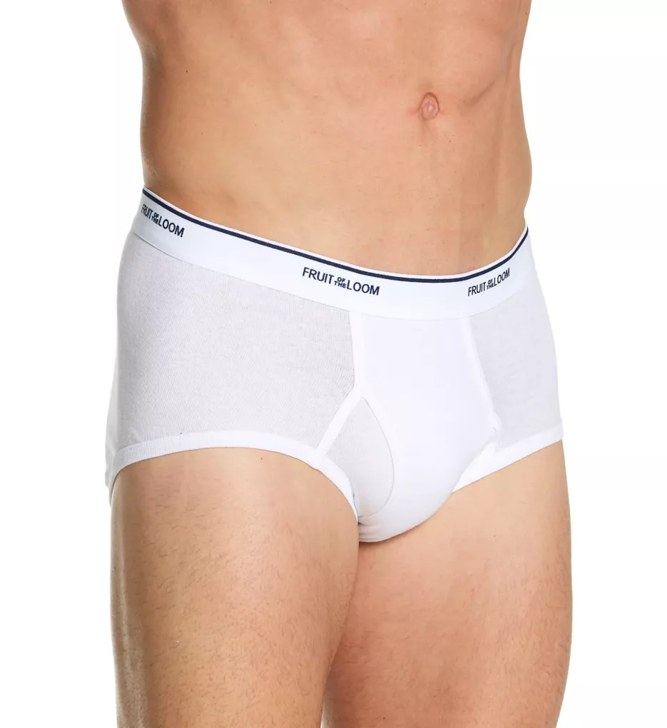 Fruit of the Loom Men's Brief 3 Pack, White, Small(Pack of 3) at