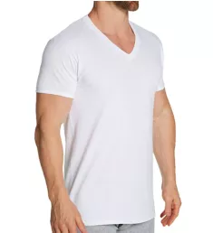 Stay Tucked Cotton V Neck T-Shirt - 6 Pack