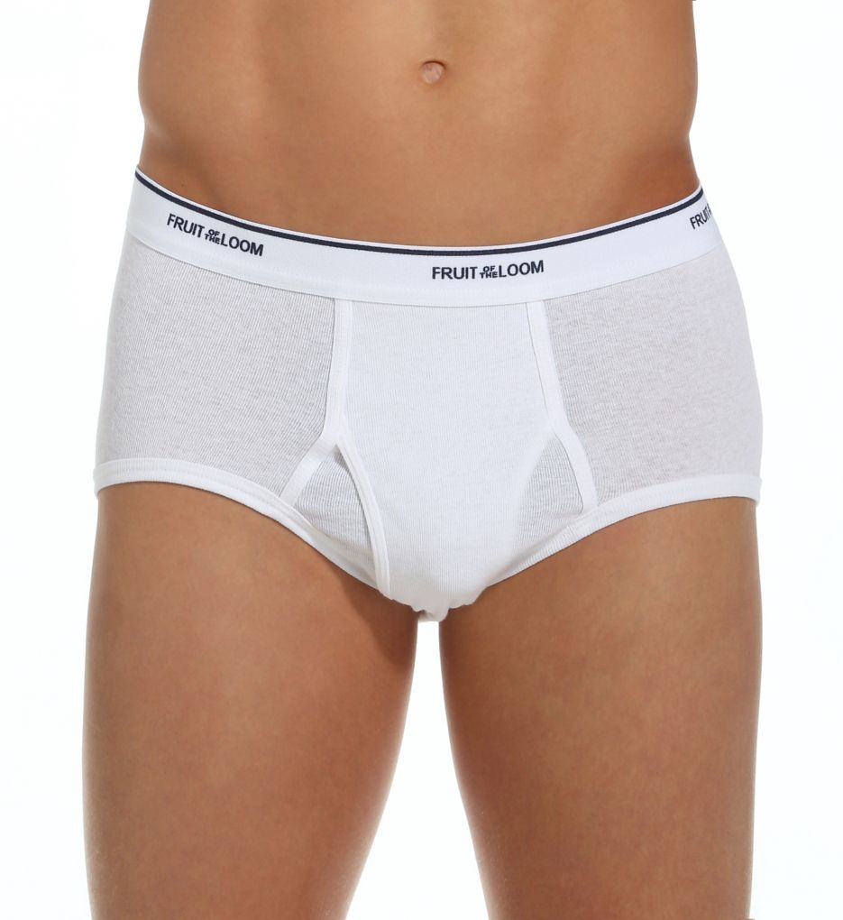 Stafford Mens Full Cut Briefs Underwear Size 40 White 100% Cotton