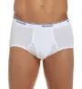 Fruit Of The Loom Mens Full Cut 100% Cotton White Briefs - 3 Pack 7601 - Image 1