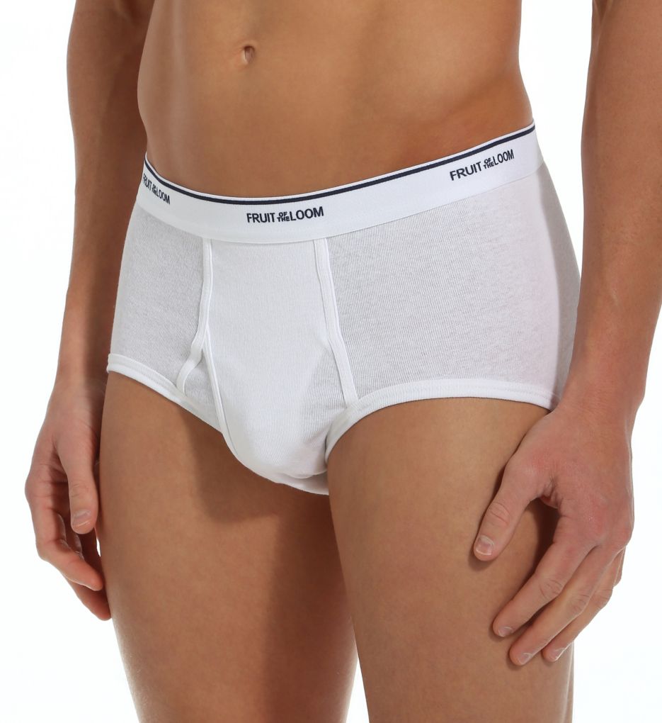 Stafford NEW Stafford 6 Pack White Cotton Briefs Tighty Whities