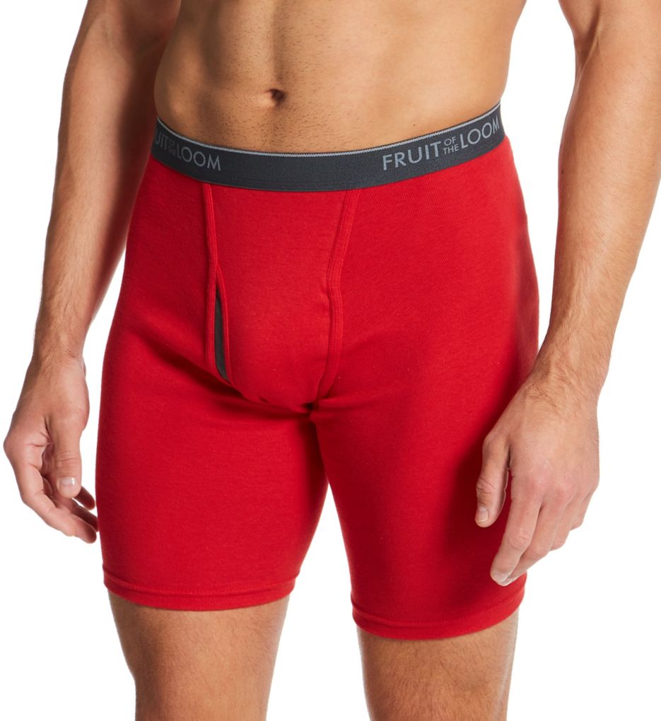 Coolzone Assorted Long Leg Boxer Brief - 7 Pack by Fruit Of The