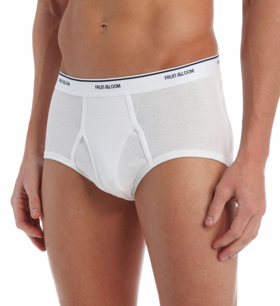 Men's Full Cut 100% Cotton White Briefs - 7 Pack