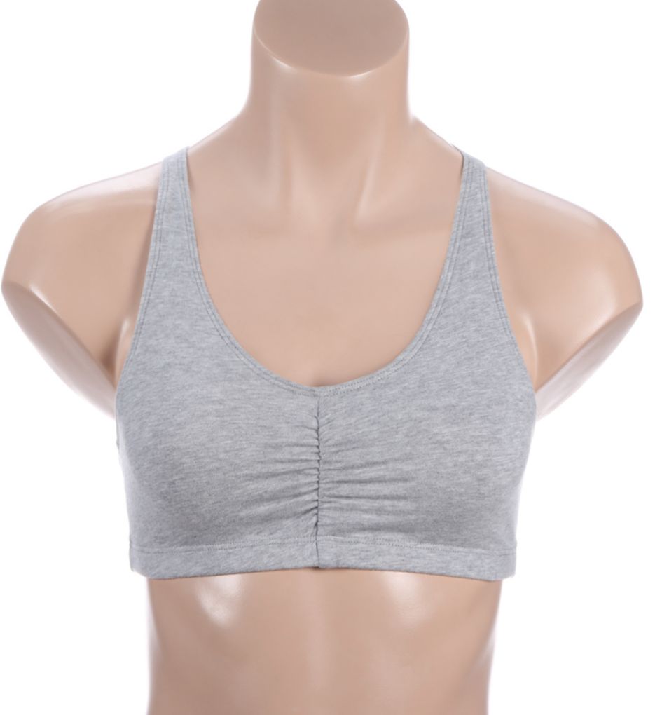 Fruit of the Loom Women's Adjustable Shirred Front Racerback Sports Bra,  3-Pack, Heather Grey/White/Blue Gem, 32, Heather Grey/White/Blue Gem, 32 :  : Clothing, Shoes & Accessories