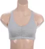 Fruit Of The Loom Shirred Front Racerback Sports Bra - 3 Pack 90011 - Image 1