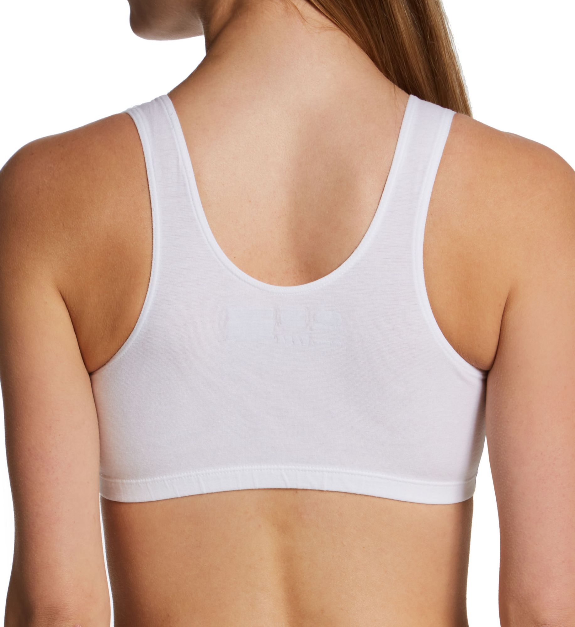Fruit Of The Loom Tank Style Sports Bra - 3 Pack Blush Rose/Black/White 50  - Image 2
