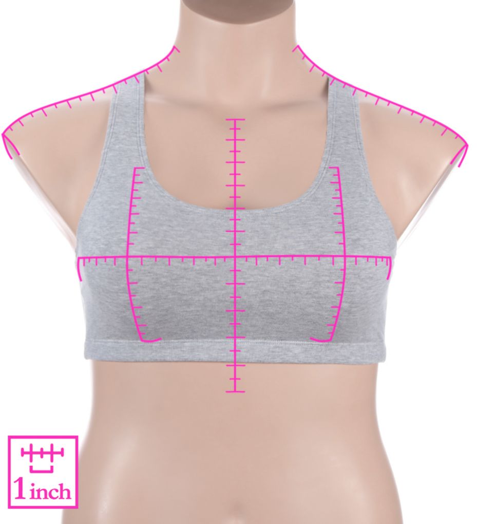 fruit of the loom sports bra sizing