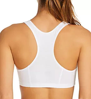 Racerback Tank Style Sports Bra - 3 Pack Black/White/Blue 34