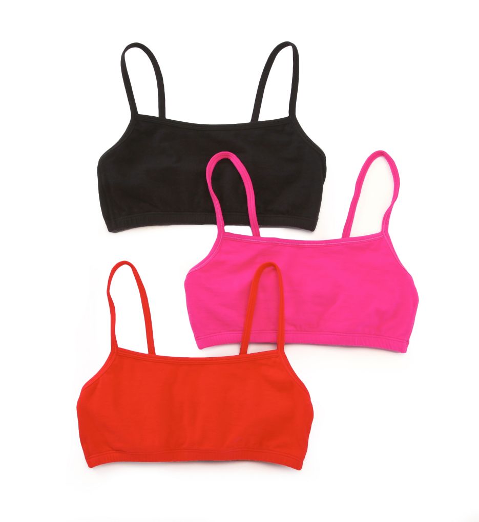 Spaghetti Strap Short Bra - 3 Pack-cs1