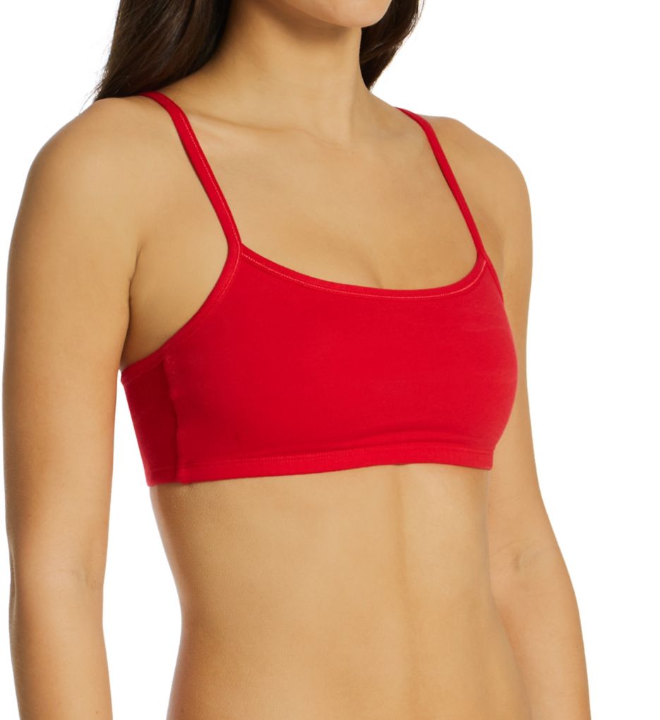 THIN STRAP BRA - Red