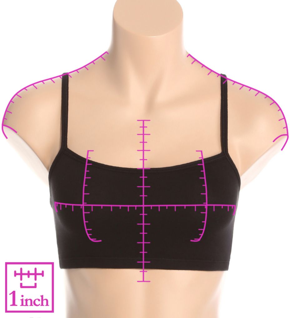 Spaghetti Strap Short Bra - 3 Pack-ns7