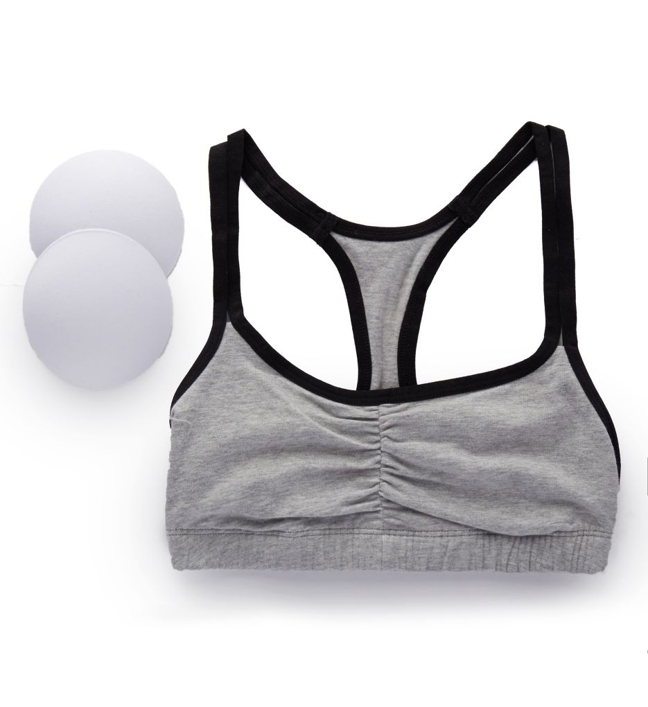 Fruit Of The Loom Girls' Spaghetti Strap Sports Bra 3-pack Grey