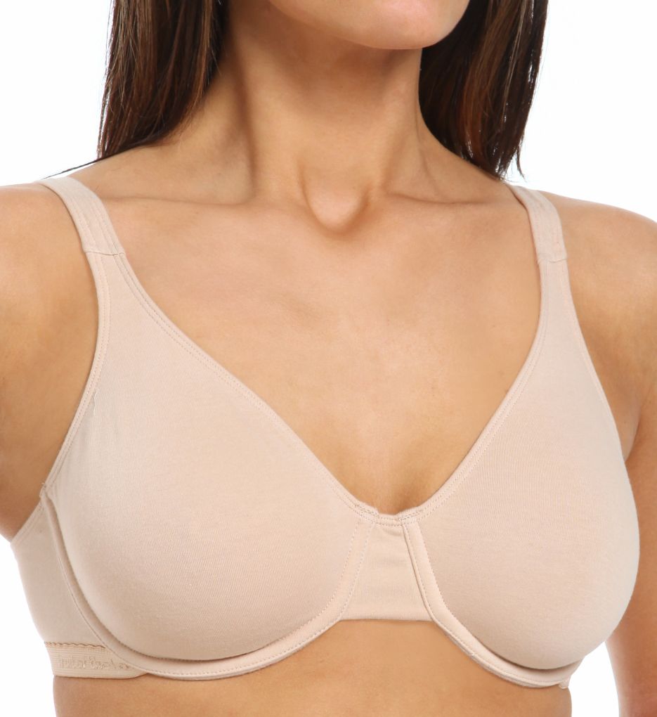 Fruit Of The Loom Women's Seamed Soft Cup Wirefree Cotton Bra 2-pack  Black/white 40c : Target