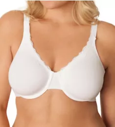 Extreme Comfort Bra White W/ White Lace 34B