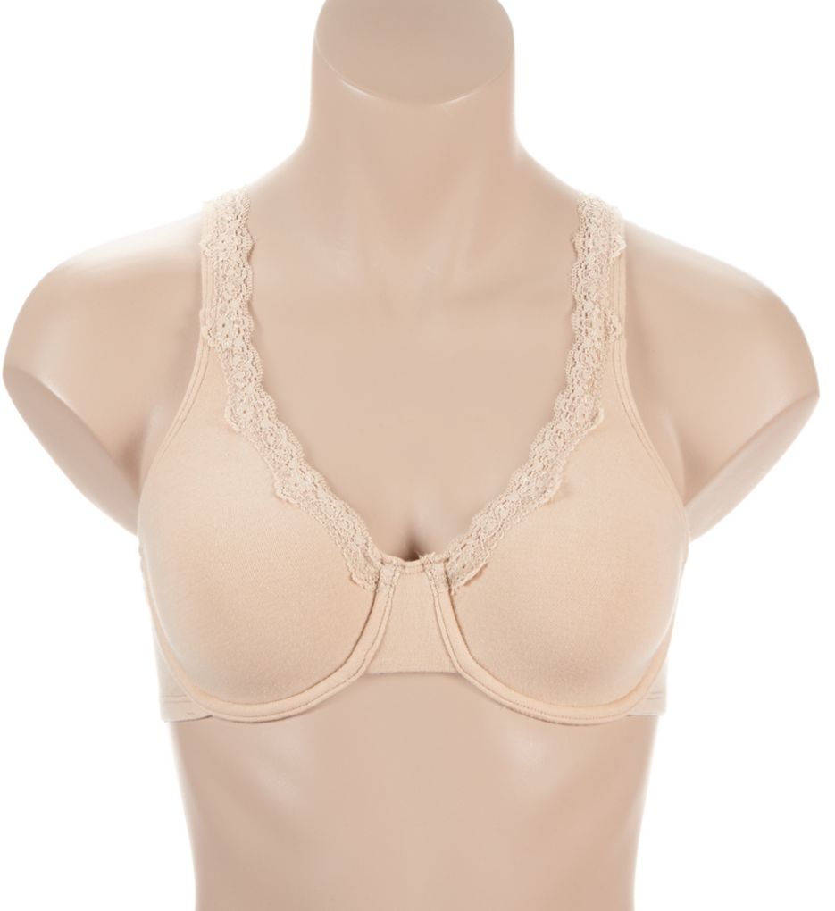 Fruit Of The Loom Extreme Comfort Bra Sand W/ Lace 40DD  - Image 1