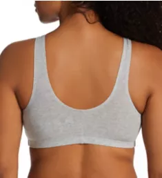 Comfort Cotton Blend Front Close Sports Bra 2 Pack