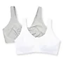 Fruit Of The Loom Comfort Cotton Blend Front Close Sports Bra 2 Pack 96014PK - Image 4