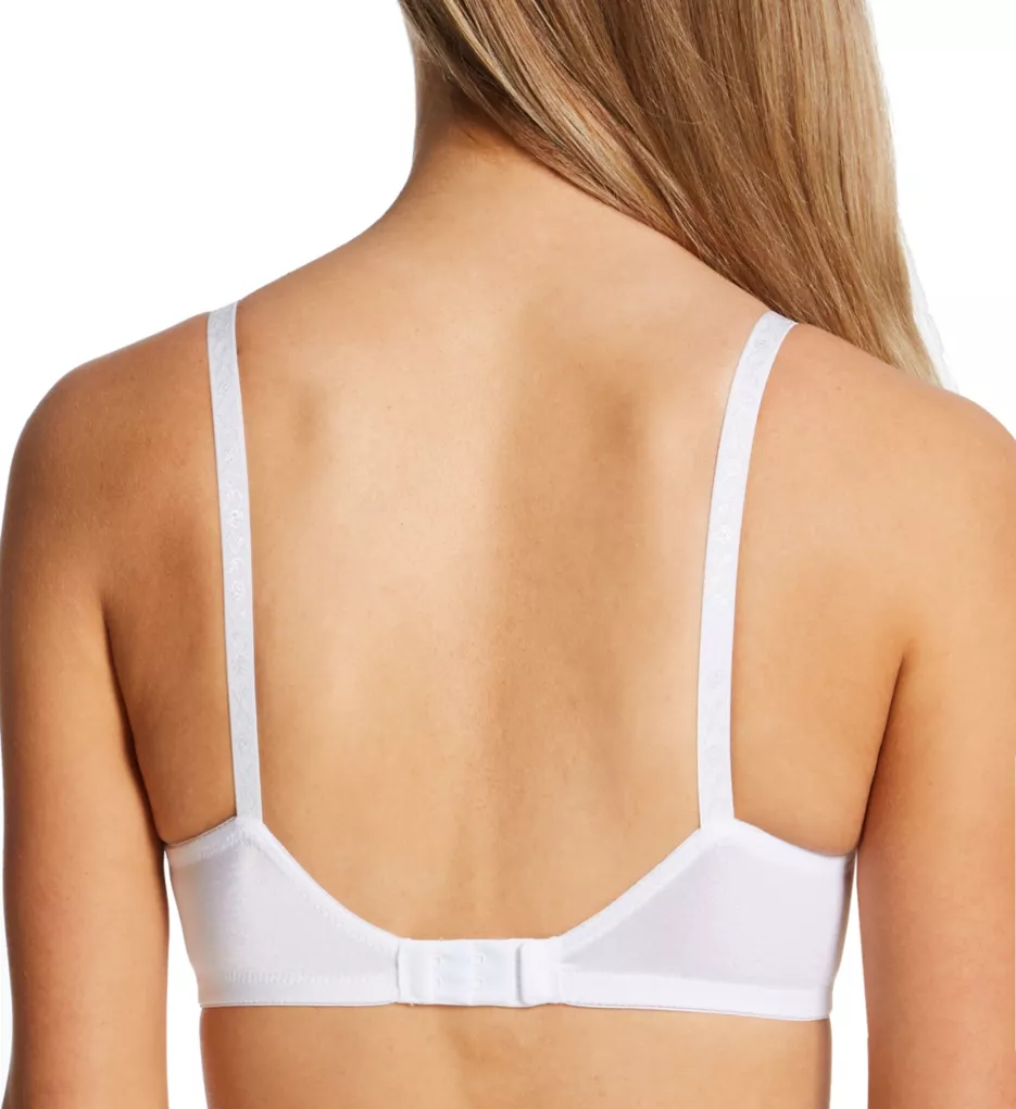 Fruit Of The Loom Women's Cotton Wire-Free Bra - 2 Pack, 96255, White/White,  34A at  Women's Clothing store