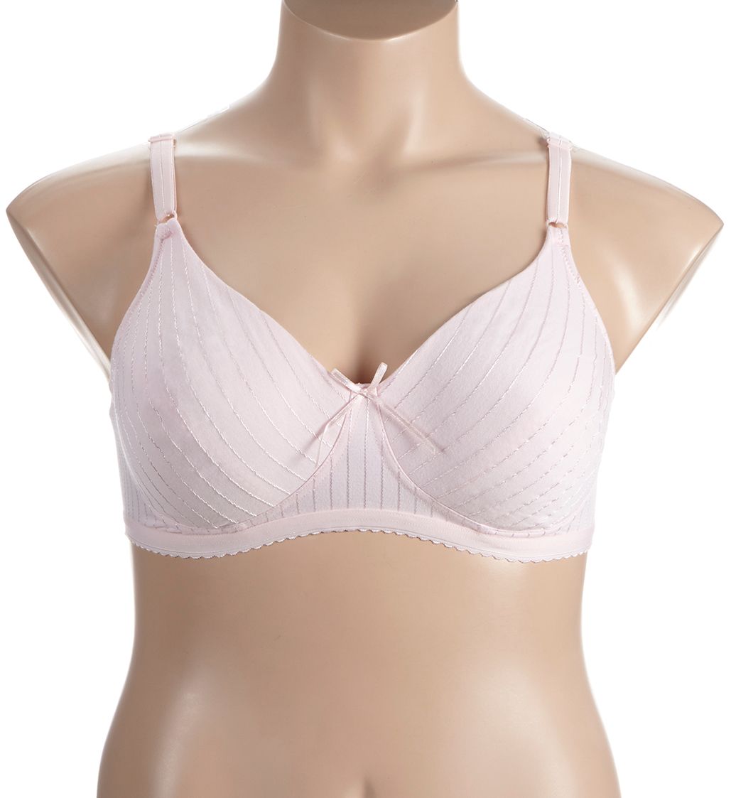 Fruit Of The Loom Fiber Fill Wirefree Bra - 2 Pack White/Bittersweet Pink 40C  - Image 1