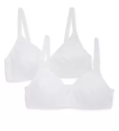 Cotton Wire-Free Bra - 2 Pack