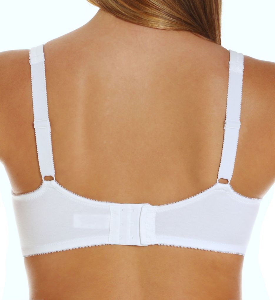 Fruit Of The Loom Full Coverage Satin Trim Wirefee Bra Sand 42D  - Image 2