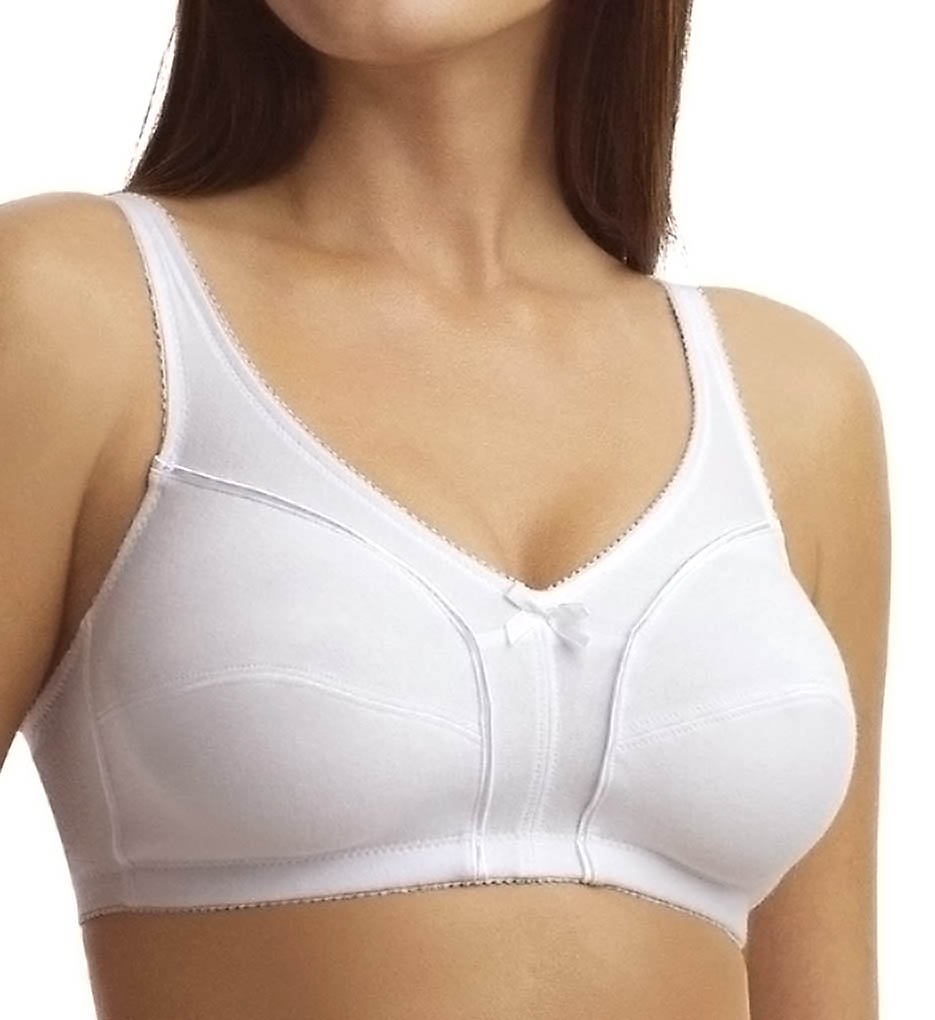 Fruit Of The Loom - Fruit Of The Loom 96825 Seamed Wirefree Bra (White 42DD)