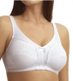 Seamed Wirefree Bra White 38B