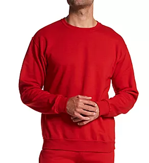 Eversoft Fleece Crew Sweatshirt RED L