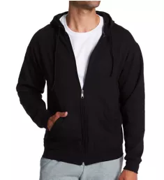 Eversoft Full Zip Fleece Hoodie Sweatshirt Blk S