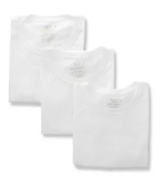 Breathable Cotton Crew Neck T-Shirt - 3 Pack