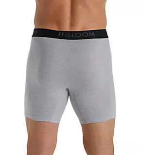 Breathable Black/Grey Boxer Briefs - 3 Pack