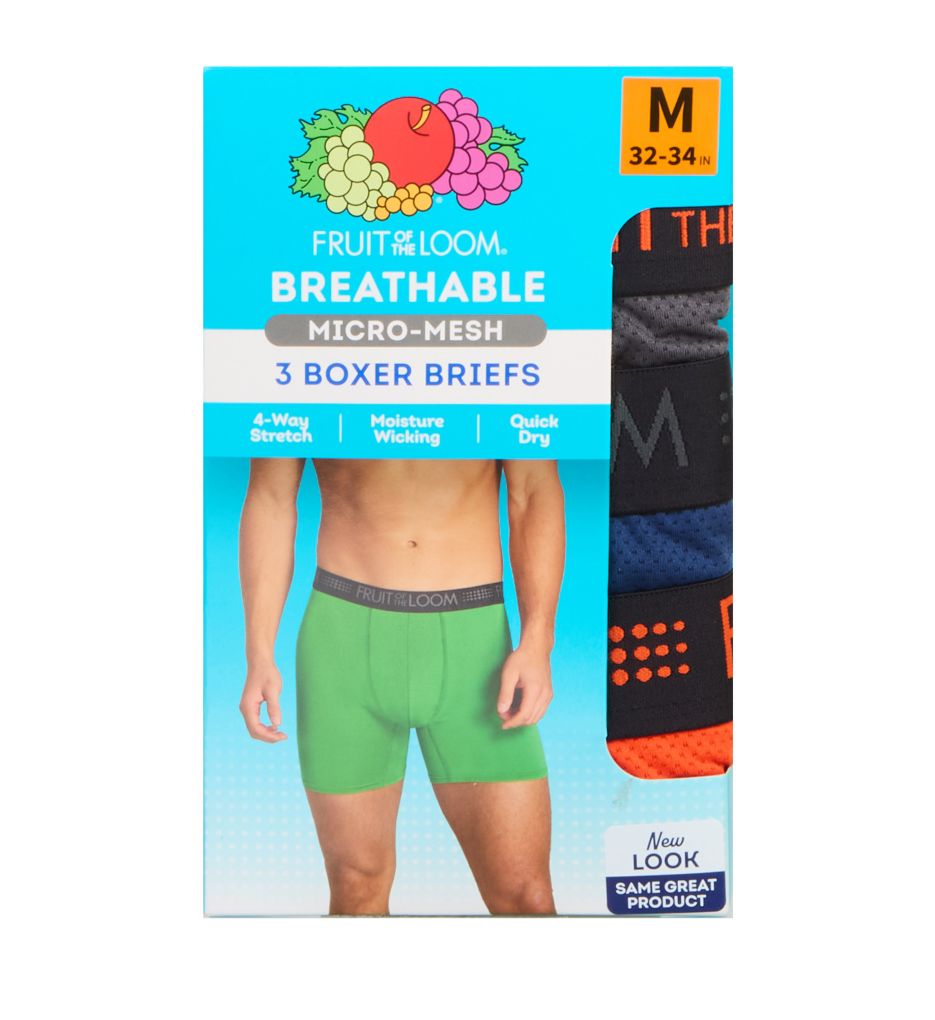 Fruit Of The Loom Breathable Micro-Mesh Boxer Brief - 3 Pack BW3BBC2 - Image 5