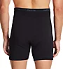 Fruit Of The Loom Big Man Black Cotton Stretch Boxer Brief - 6 Pack CSM6BMB - Image 2