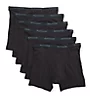 Fruit Of The Loom Big Man Black Cotton Stretch Boxer Brief - 6 Pack CSM6BMB - Image 3