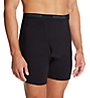 Fruit Of The Loom Big Man Black Cotton Stretch Boxer Brief - 6 Pack