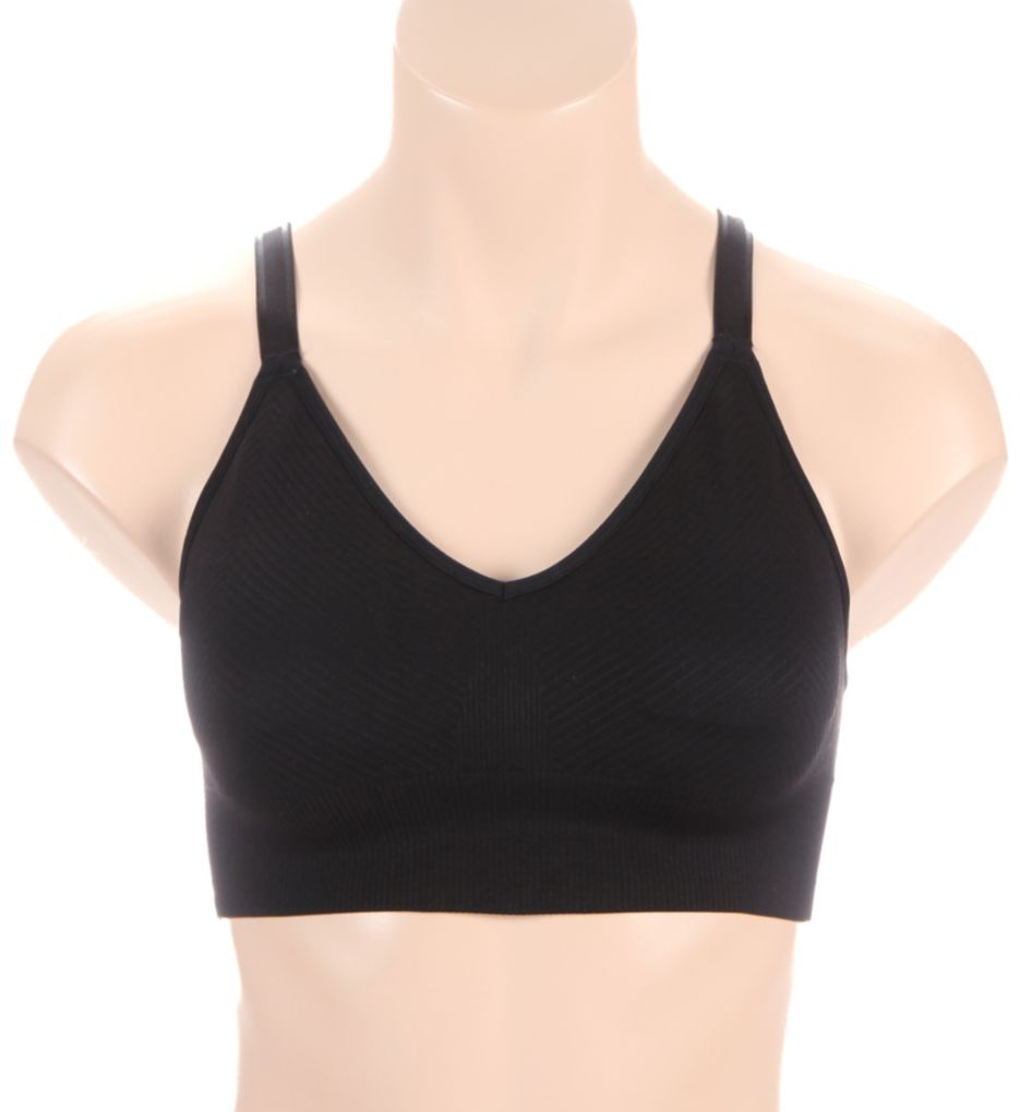 Fruit Of The Loom Fresh So Comfy Seamless Bralette - 2 Pack Premium Plum/Black Hue S  - Image 1