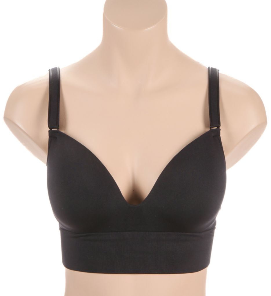 Fruit Of The Loom Confidence Boost Seamless Push Up Bra - 2 Pack Premium Plum/Black Hue 3X  - Image 1