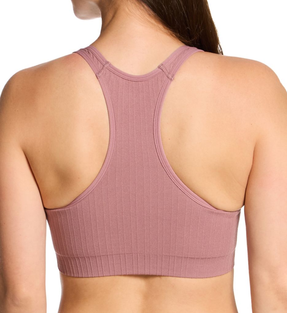Fruit Of The Loom Fresh Racerback Seamless Crop Bra - 2 Pack Premium Plum/Black Hue M  - Image 2