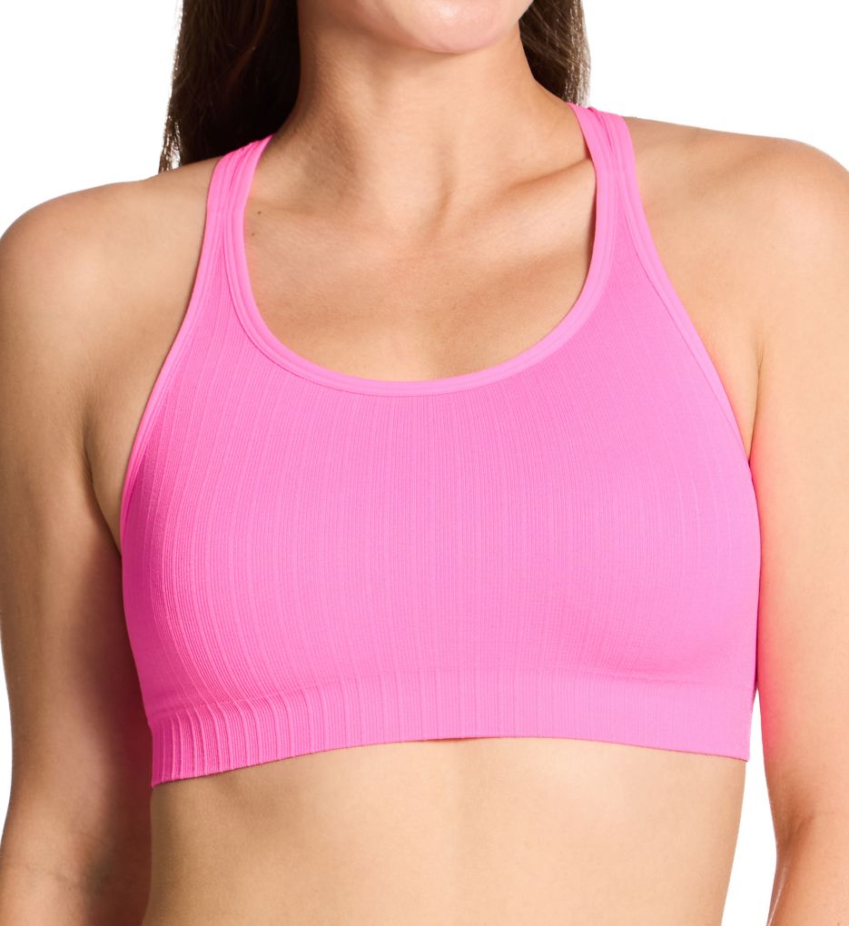 Fruit Of The Loom Fresh Racerback Seamless Crop Bra - 2 Pack