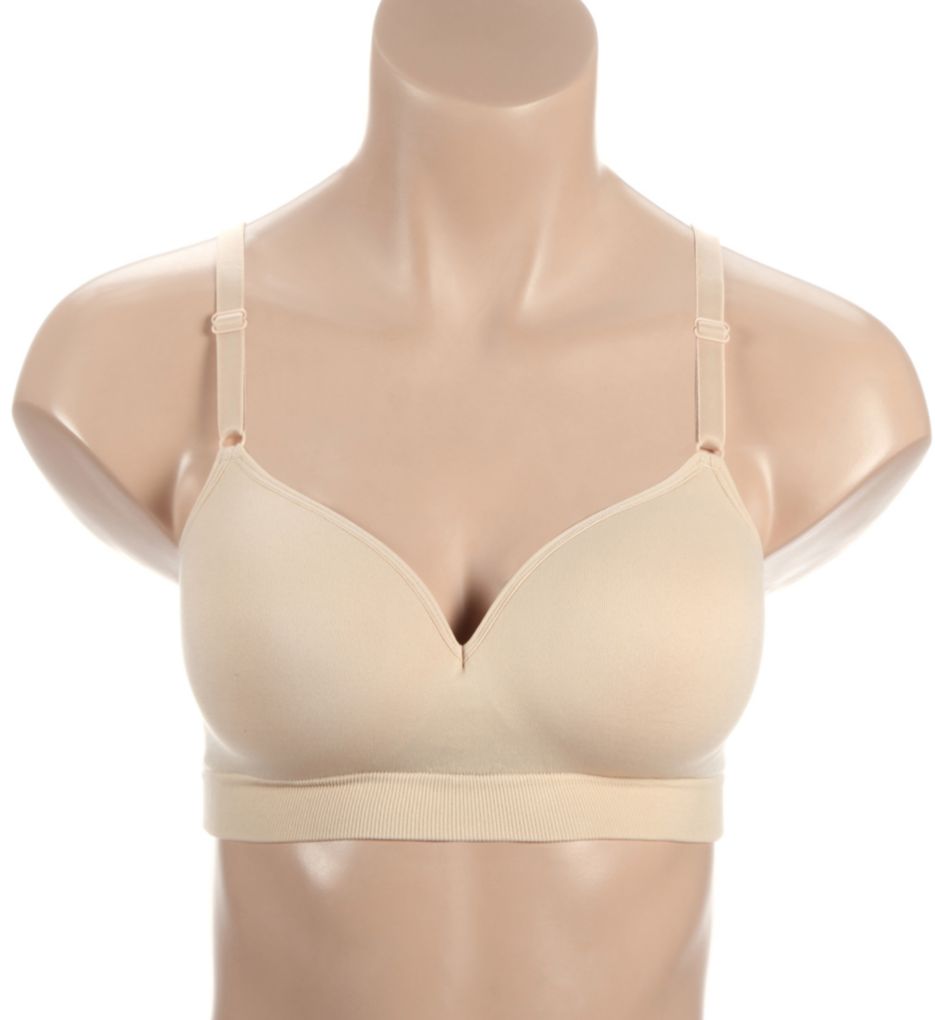 Fruit of the Loom Women's Seamless Wire Free Push-up Bra, White