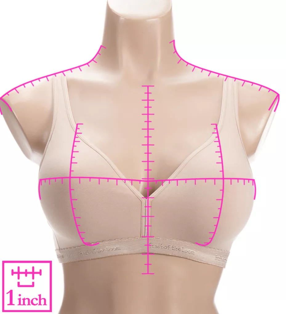 Fruit Of The Loom Lightly Lined Wirefree Bra - 2 Pack FT799 - Image 3