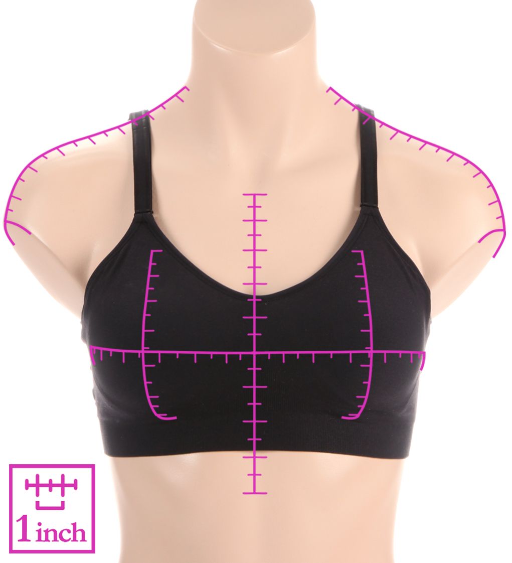 Measured Image Back Image Front Image Main Image Fruit Of The Loom Seamless Wireless Bra - 2 Pack FT968