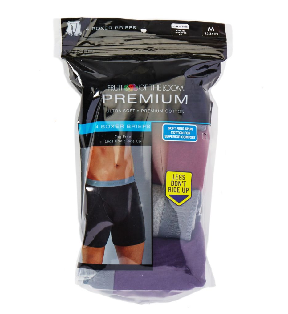 Premium Cotton Assorted Boxer Briefs - 4 Pack-cs1