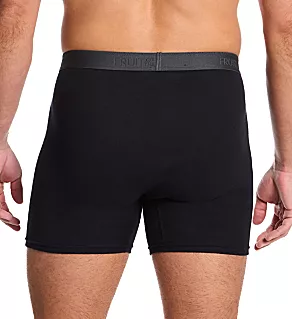 Premium CoolZone Black/Grey Boxer Brief - 4 Pack