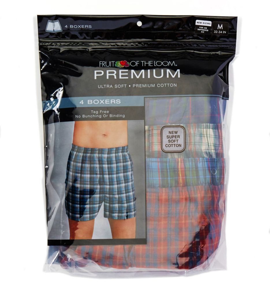 Premium Tartan Woven Boxers - 4 Pack-cs1